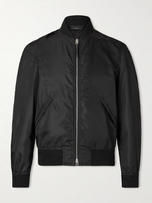 Silk Bomber Jacket Silk Bomber Jacket