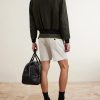 Straight-Leg Brushed Cotton-Drill Shorts - BK