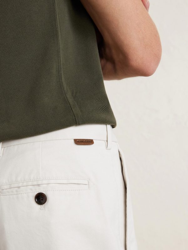 Straight-Leg Brushed Cotton-Drill Shorts - CU