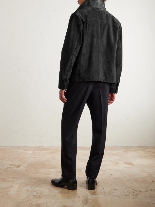 Brushed-Suede Chore Jacket - BK Brushed-Suede Chore Jacket - BK