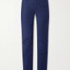 Slim-Fit Cotton-Blend Moleskin Trousers