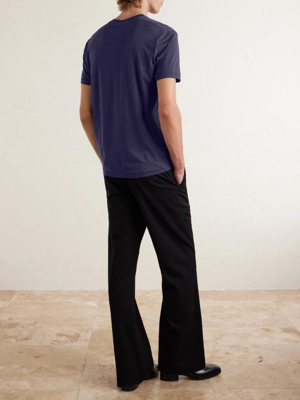 Lyocell and Cotton-Blend T-Shirt - BK Lyocell and Cotton-Blend T-Shirt - BK
