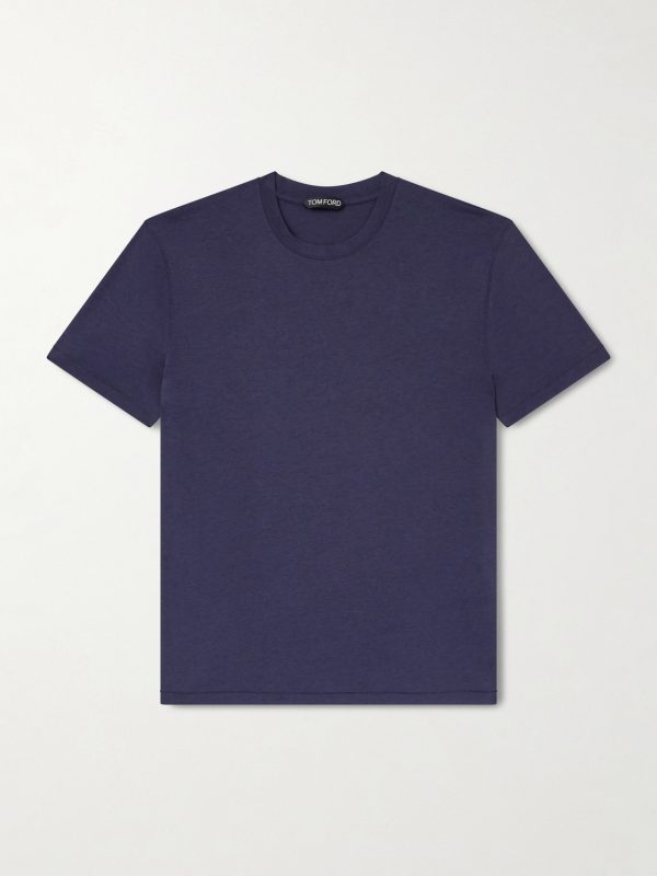 Lyocell and Cotton-Blend T-Shirt Lyocell and Cotton-Blend T-Shirt