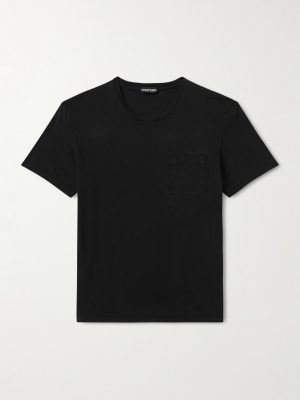 Cotton and Silk-Blend Jersey T-Shirt Cotton and Silk-Blend Jersey T-Shirt