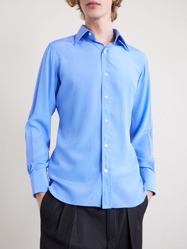 Silk-Charmeuse Shirt - OU