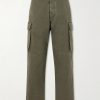 Straight-Leg Cotton-Canvas Trousers