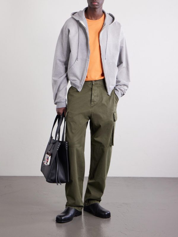 Straight-Leg Cotton-Canvas Trousers - OU