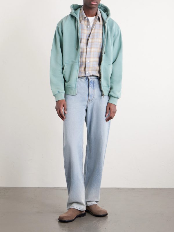 Cotton-Jersey Zip-Up Hoodie - OU
