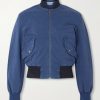 Garment-Dyed Cotton-Twill Bomber Jacket