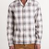 Convertible-Collar Checked Cotton-Flannel Shirt - FR