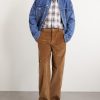 Convertible-Collar Checked Cotton-Flannel Shirt - OU
