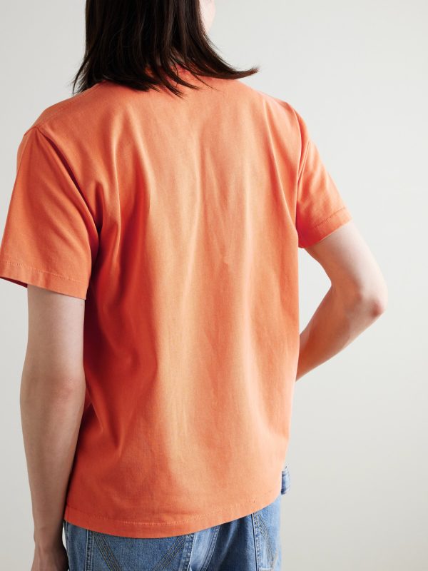 Ribbon Anchor Logo-Embroidered Cotton-Jersey T-Shirt - BK Ribbon Anchor Logo-Embroidered Cotton-Jersey T-Shirt - BK