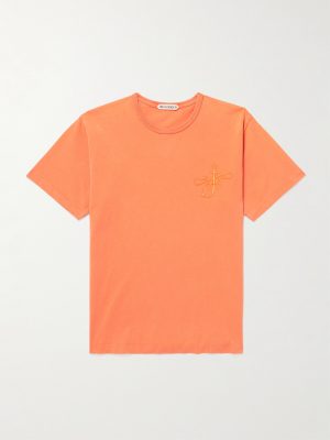 Ribbon Anchor Logo-Embroidered Cotton-Jersey T-Shirt Ribbon Anchor Logo-Embroidered Cotton-Jersey T-Shirt