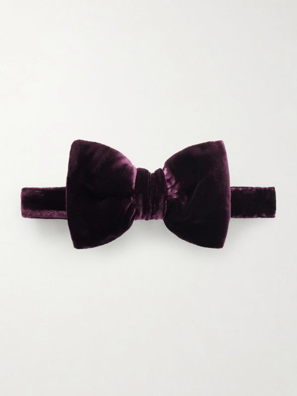 Pre-Tied Cotton-Velvet Bow Tie Pre-Tied Cotton-Velvet Bow Tie