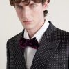Pre-Tied Cotton-Velvet Bow Tie - OU Pre-Tied Cotton-Velvet Bow Tie - OU