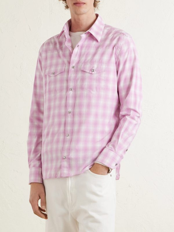 Checked Cotton-Poplin Shirt - FR Checked Cotton-Poplin Shirt - FR