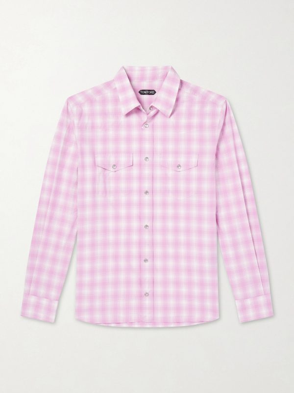 Checked Cotton-Poplin Shirt Checked Cotton-Poplin Shirt
