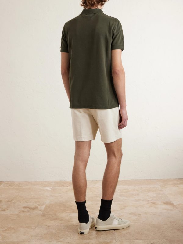 Slim-Fit Lyocell and Cotton-Blend Piqué Polo Shirt - BK Slim-Fit Lyocell and Cotton-Blend Piqué Polo Shirt - BK