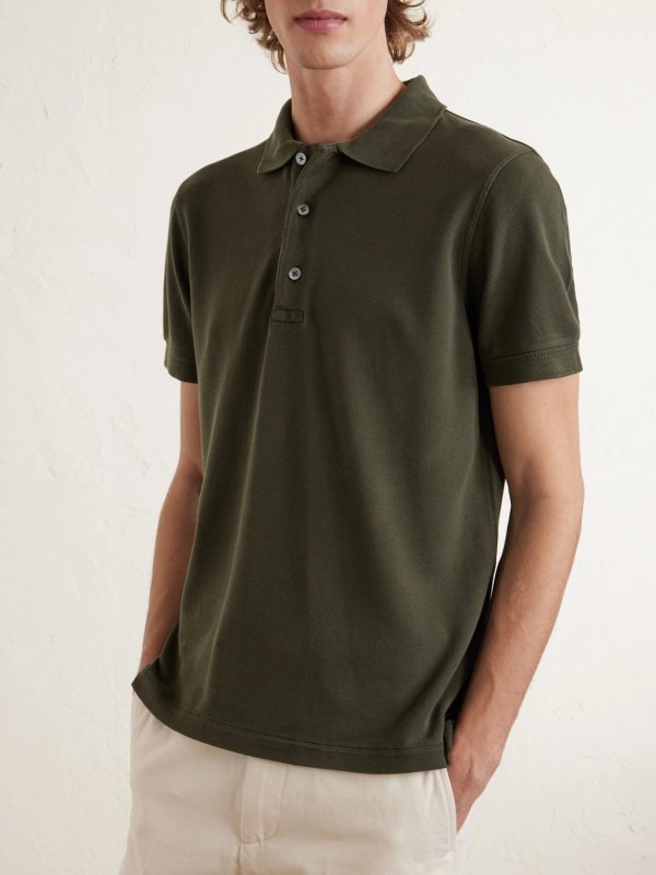 Slim-Fit Lyocell and Cotton-Blend Piqué Polo Shirt - FR Slim-Fit Lyocell and Cotton-Blend Piqué Polo Shirt - FR