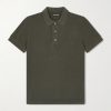 Slim-Fit Lyocell and Cotton-Blend Piqué Polo Shirt Slim-Fit Lyocell and Cotton-Blend Piqué Polo Shirt