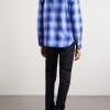 Slim-Fit Checked Cotton-Flannel Shirt - BK Slim-Fit Checked Cotton-Flannel Shirt - BK