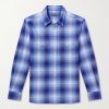 Slim-Fit Checked Cotton-Flannel Shirt Slim-Fit Checked Cotton-Flannel Shirt