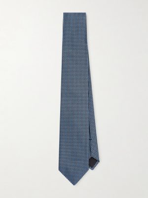 8cm Checked Silk Tie