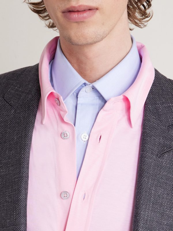 Silk and Cotton-Blend Jersey Shirt - CU Silk and Cotton-Blend Jersey Shirt - CU