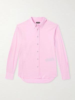 Silk and Cotton-Blend Jersey Shirt Silk and Cotton-Blend Jersey Shirt