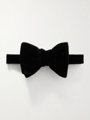 Pre-Tied Cotton-Velvet Bow Tie Pre-Tied Cotton-Velvet Bow Tie