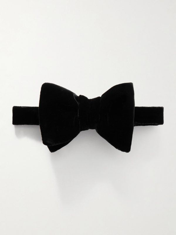 Pre-Tied Cotton-Velvet Bow Tie Pre-Tied Cotton-Velvet Bow Tie