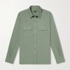 Cotton and Silk-Blend Shirt Cotton and Silk-Blend Shirt