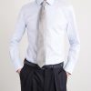 Slim-Fit Cutaway-Collar Houndstooth Cotton Shirt - FR