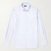 Slim-Fit Cutaway-Collar Houndstooth Cotton Shirt