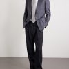 Slim-Fit Cutaway-Collar Houndstooth Cotton Shirt - OU
