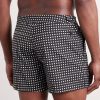 Straight-Leg Short-Length Polka-Dot Swim Shorts - BK Straight-Leg Short-Length Polka-Dot Swim Shorts - BK