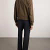 Leather-Trimmed Virgin Wool, Cashmere and Silk-Blend Canvas Jacket - BK Leather-Trimmed Virgin Wool, Cashmere and Silk-Blend Canvas Jacket - BK
