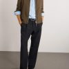 Leather-Trimmed Virgin Wool, Cashmere and Silk-Blend Canvas Jacket - OU Leather-Trimmed Virgin Wool, Cashmere and Silk-Blend Canvas Jacket - OU