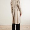 Belted Leather-Trimmed Cotton and Silk-Blend Gabardine Trench Coat - BK Belted Leather-Trimmed Cotton and Silk-Blend Gabardine Trench Coat - BK