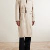 Belted Leather-Trimmed Cotton and Silk-Blend Gabardine Trench Coat - FR Belted Leather-Trimmed Cotton and Silk-Blend Gabardine Trench Coat - FR