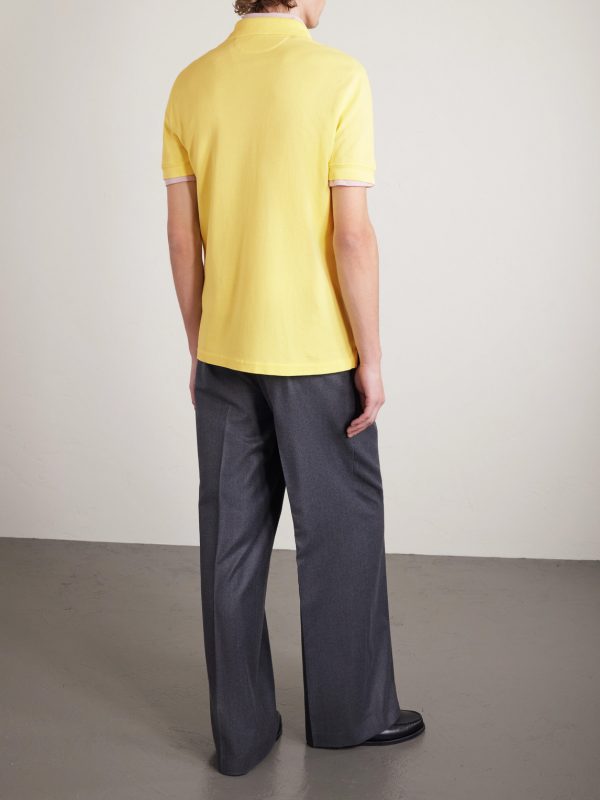 Slim-Fit Lyocell and Cotton-Blend Piqué Polo Shirt - BK