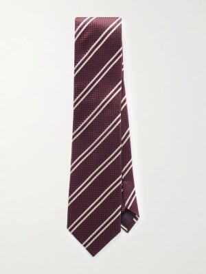 8cm Striped Silk-Jacquard Tie 8cm Striped Silk-Jacquard Tie