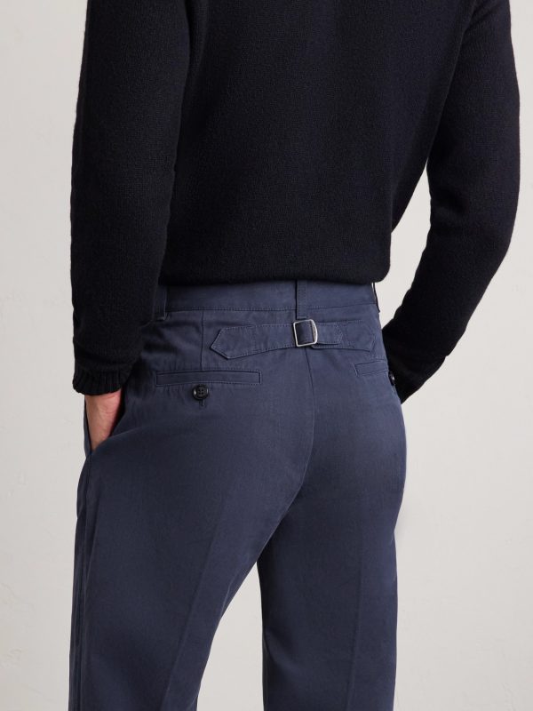 Wide-Leg Cotton-Drill Trousers - E1 Wide-Leg Cotton-Drill Trousers - E1