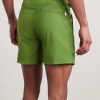 Straight-Leg Mid-Length Swim Shorts - BK