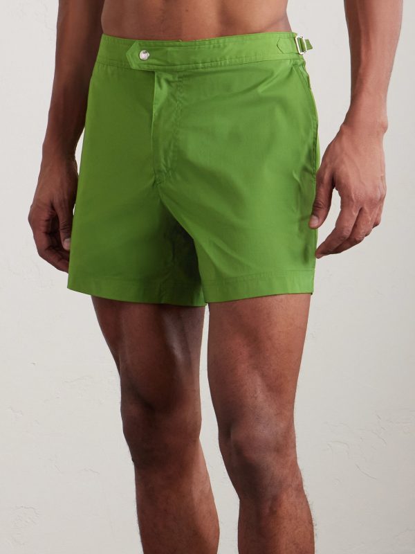 Straight-Leg Mid-Length Swim Shorts - FR