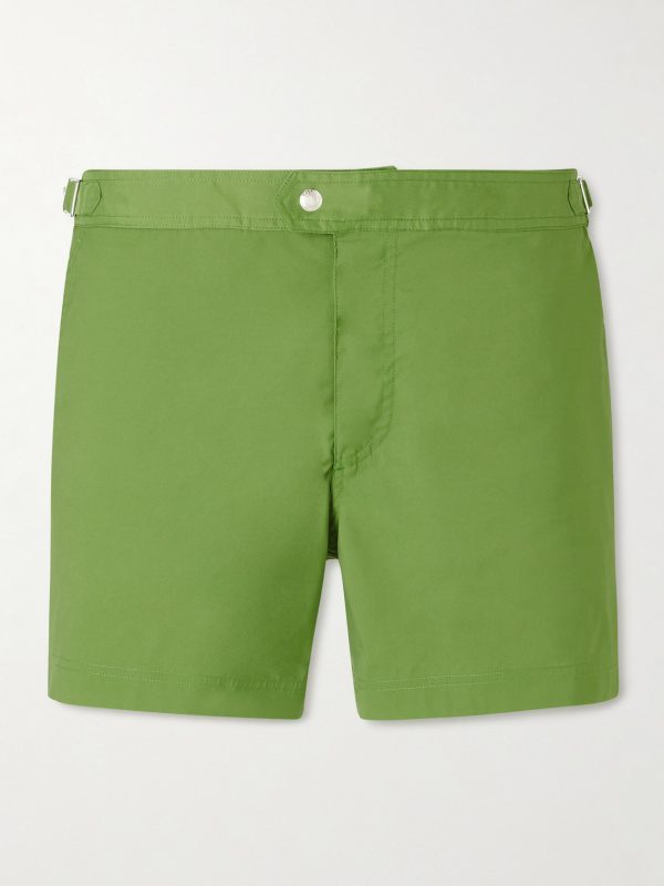 Straight-Leg Mid-Length Swim Shorts