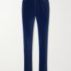 Tapered Cotton-Velvet Tuxedo Trousers Tapered Cotton-Velvet Tuxedo Trousers