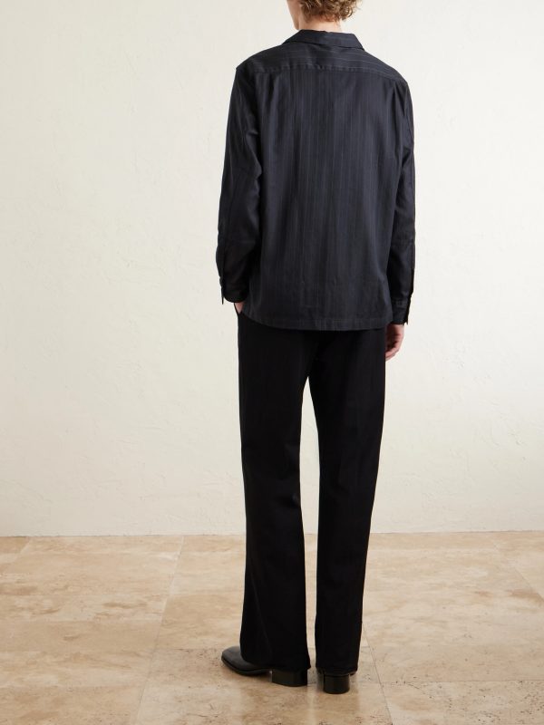 Cotton and Silk-Blend Pyjama Shirt - BK Cotton and Silk-Blend Pyjama Shirt - BK