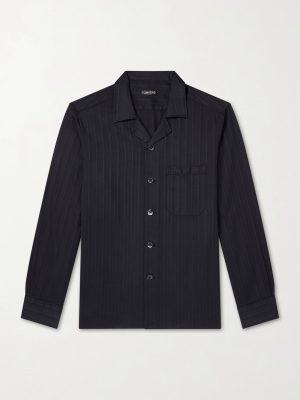Cotton and Silk-Blend Pyjama Shirt Cotton and Silk-Blend Pyjama Shirt