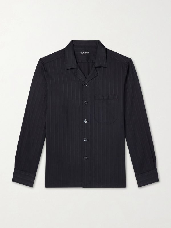 Cotton and Silk-Blend Pyjama Shirt Cotton and Silk-Blend Pyjama Shirt